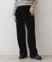コーデュロイジャージーワイドパンツ
