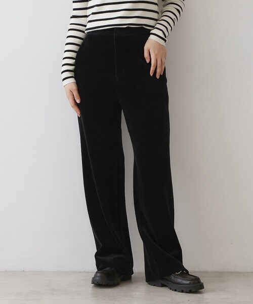 DRESSTERIOR(ドレステリア)の「コーデュロイジャージーワイドパンツ(その他パンツ・レディース・ブラック/ブラウン系その他/オフホワイト/ピンク・40/34/36/38)」の2枚目の写真