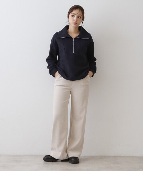 DRESSTERIOR(ドレステリア)の「コーデュロイジャージーワイドパンツ(その他パンツ・レディース・ブラック/ブラウン系その他/オフホワイト/ピンク・40/34/36/38)」の8枚目の写真