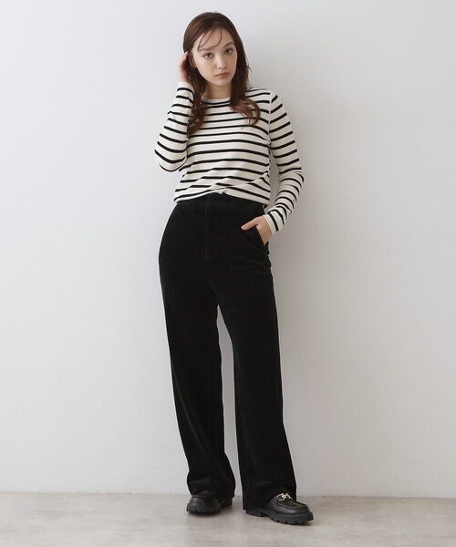 DRESSTERIOR(ドレステリア)の「コーデュロイジャージーワイドパンツ(その他パンツ・レディース・ブラック/ブラウン系その他/オフホワイト/ピンク・40/34/36/38)」の12枚目の写真
