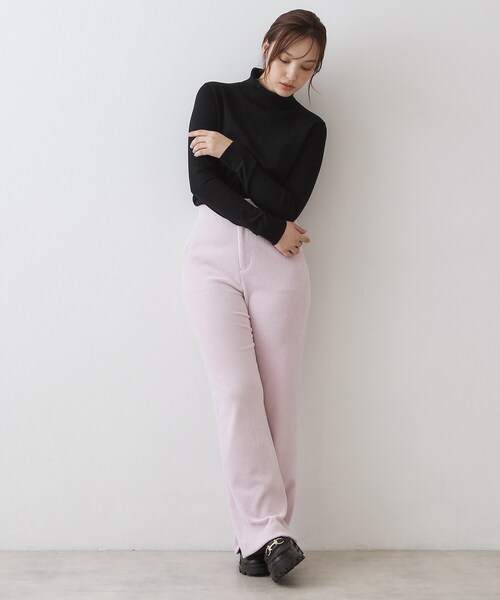 DRESSTERIOR(ドレステリア)の「コーデュロイジャージーワイドパンツ(その他パンツ・レディース・ブラック/ブラウン系その他/オフホワイト/ピンク・40/34/36/38)」の20枚目の写真