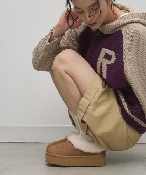 CIAOPANIC TYPY(チャオパニックティピー)の「:【ZOZO限定】ムートンサンダル(その他シューズ・レディース・ブラック/ベージュ・MEDIUM/SMALL/LARGE)」の8枚目の写真