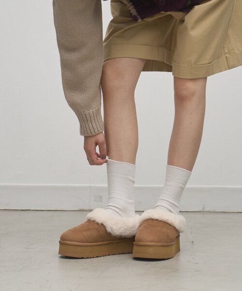 CIAOPANIC TYPY(チャオパニックティピー)の「:【ZOZO限定】ムートンサンダル(その他シューズ・レディース・ブラック/ベージュ・MEDIUM/SMALL/LARGE)」の11枚目の写真