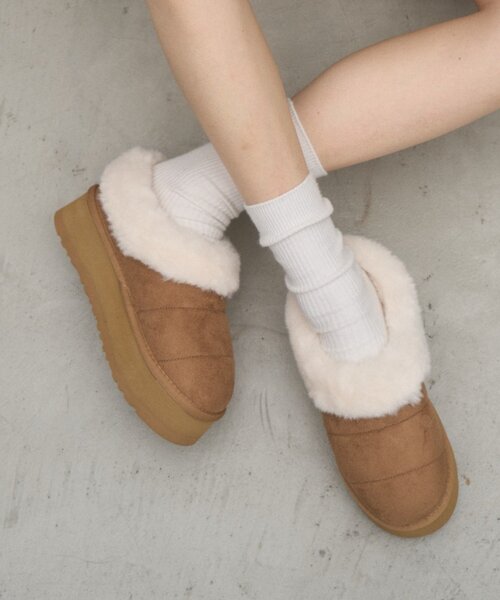 CIAOPANIC TYPY(チャオパニックティピー)の「:【ZOZO限定】ムートンサンダル(その他シューズ・レディース・ブラック/ベージュ・MEDIUM/SMALL/LARGE)」の13枚目の写真