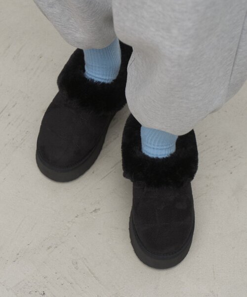 CIAOPANIC TYPY(チャオパニックティピー)の「:【ZOZO限定】ムートンサンダル(その他シューズ・レディース・ブラック/ベージュ・MEDIUM/SMALL/LARGE)」の18枚目の写真