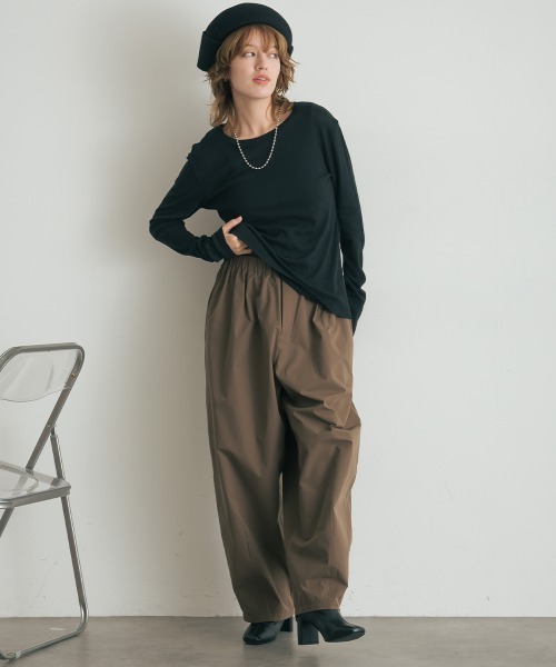 OMNES（オムネス）の「シアーコットンプルオーバー（Tシャツ/カットソー・レディース・ライトグレー/ブラック/チャコールグレー/ホワイト/イエロー・FREE）」の13枚目の写真