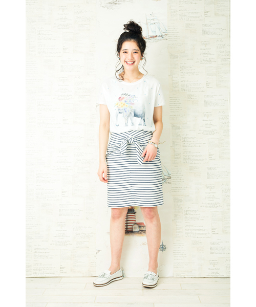 DOLLUPOOPS（ドールアップウップス）の「<Doll up oops> 製品プリント　Tシャツ（Tシャツ/カットソー・レディース・ホワイト系その他/ホワイト系その他2・38）」の4枚目の写真