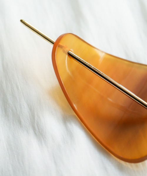 rapiecage（ラピエサージュ）の「プレート水牛 マジェステ（バレッタ/ヘアクリップ・レディース・ブラウン/ダークブラウン・FREE）」の9枚目の写真