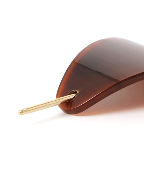 rapiecage（ラピエサージュ）の「プレート水牛 マジェステ（バレッタ/ヘアクリップ・レディース・ブラウン/ダークブラウン・FREE）」の4枚目の写真