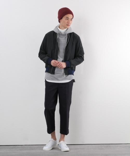 GLOBAL WORK（グローバルワーク）の「ストレッチワイドクロップド/724401（その他パンツ・メンズ・ベージュ/ネイビー・LARGE/SMALL/MEDIUM）」の10枚目の写真