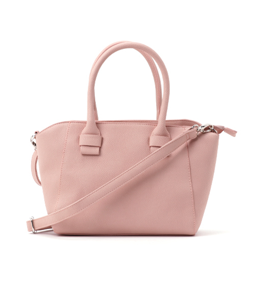 KOBE LETTUCE（コウベレタス）の「2wayシンプルフェイクレザートートバッグ（トートバッグ・レディース・コーラルピンク/オフホワイト/グレー/ネイビー/イエロー/ブラック/ピンクベージュ/キャメル/モスグリーン/ボルドー/ブラウン/ブルー系その他・ONE SIZE）」の10枚目の写真