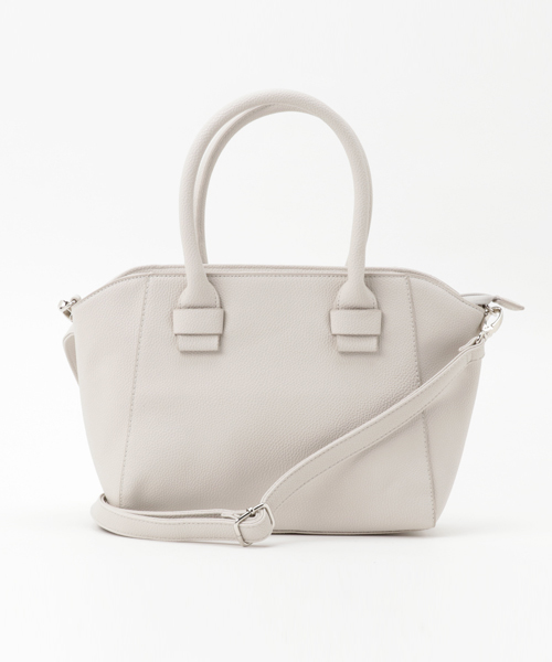 KOBE LETTUCE（コウベレタス）の「2wayシンプルフェイクレザートートバッグ（トートバッグ・レディース・コーラルピンク/オフホワイト/グレー/ネイビー/イエロー/ブラック/ピンクベージュ/キャメル/モスグリーン/ボルドー/ブラウン/ブルー系その他・ONE SIZE）」の4枚目の写真