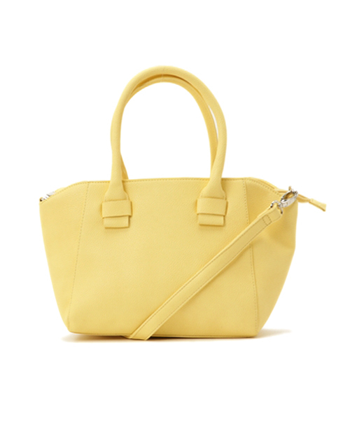 KOBE LETTUCE（コウベレタス）の「2wayシンプルフェイクレザートートバッグ（トートバッグ・レディース・コーラルピンク/オフホワイト/グレー/ネイビー/イエロー/ブラック/ピンクベージュ/キャメル/モスグリーン/ボルドー/ブラウン/ブルー系その他・ONE SIZE）」の8枚目の写真