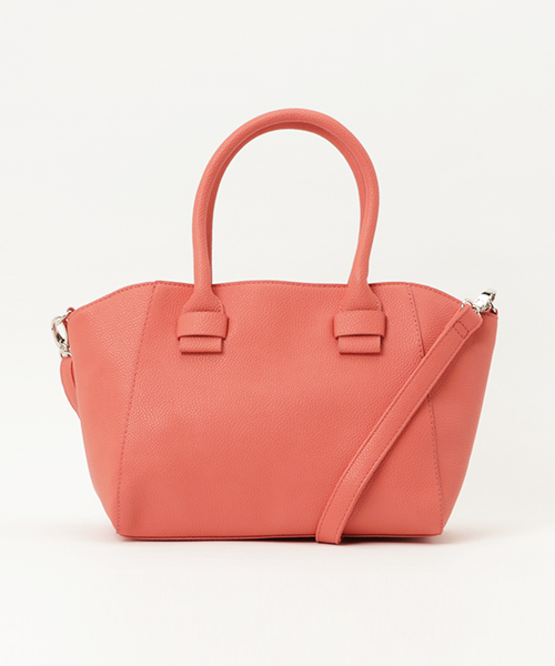 KOBE LETTUCE（コウベレタス）の「2wayシンプルフェイクレザートートバッグ（トートバッグ・レディース・コーラルピンク/オフホワイト/グレー/ネイビー/イエロー/ブラック/ピンクベージュ/キャメル/モスグリーン/ボルドー/ブラウン/ブルー系その他・ONE SIZE）」の11枚目の写真