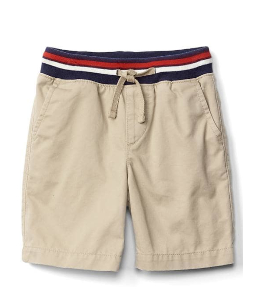 GAP（ギャップ）の「Pull-on chino shorts（チノパンツ・キッズ・ブルー/カーキ/イエロー/コバルトブルー/ピンク・95cm/100cm/110cm/90cm/105cm/80ｃｍ）」の2枚目の写真