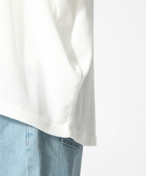 GLOBAL WORK（グローバルワーク）の「【吸水速乾】2WAYオフショルカット半袖/745871（Tシャツ/カットソー・レディース・カーキ/ブラック/ホワイト/ブラウン・MEDIUM/LARGE）」の9枚目の写真