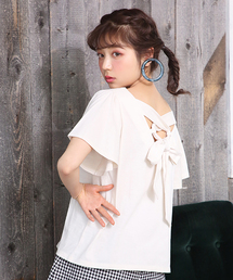 one after another NICE CLAUP | フレアスリーブTシャツ(Tシャツ/カットソー)