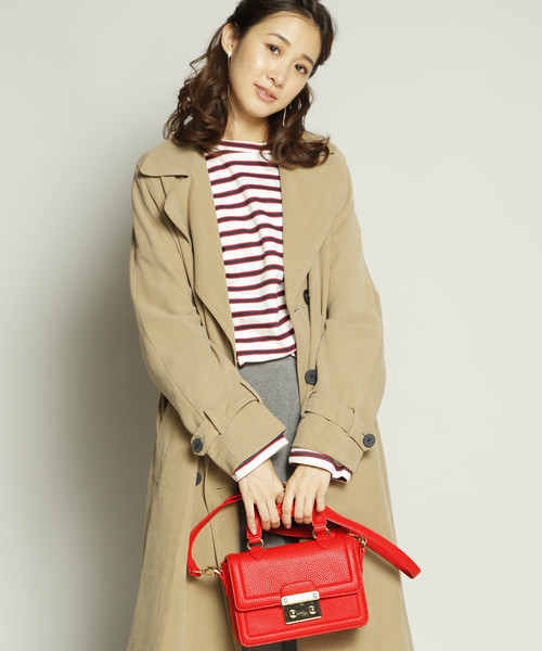 PLAIN CLOTHING(プレーンクロージング)の「クラシック2wayショルダーバッグ(ショルダーバッグ・レディース・ライトグレー/ブラック/ネイビー/グレー/レッド/モカ・FREE)」の6枚目の写真