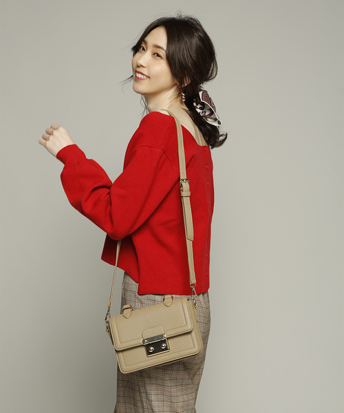 PLAIN CLOTHING(プレーンクロージング)の「クラシック2wayショルダーバッグ(ショルダーバッグ・レディース・ライトグレー/ブラック/ネイビー/グレー/レッド/モカ・FREE)」の22枚目の写真