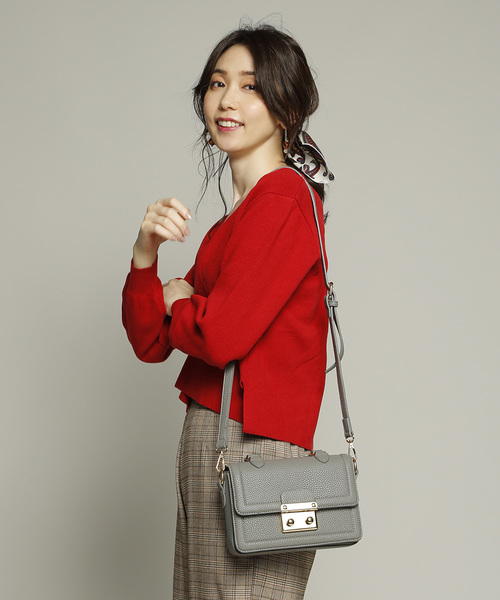 PLAIN CLOTHING(プレーンクロージング)の「クラシック2wayショルダーバッグ(ショルダーバッグ・レディース・ライトグレー/ブラック/ネイビー/グレー/レッド/モカ・FREE)」の19枚目の写真