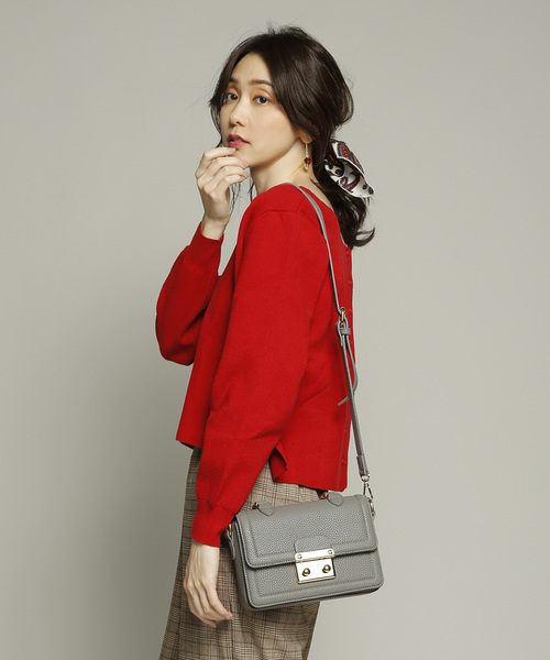 PLAIN CLOTHING(プレーンクロージング)の「クラシック2wayショルダーバッグ(ショルダーバッグ・レディース・ライトグレー/ブラック/ネイビー/グレー/レッド/モカ・FREE)」の18枚目の写真