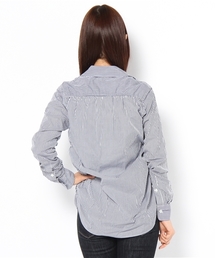 新品タグ付 24SS ウィムガゼット シャーリングブラウス フレンチスリーブ Whim Gazette（ウィムガゼット）の「ロンストシャーリングシャツ