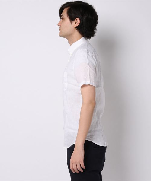 HELIOPOLE（エリオポール）の「HELIOPOLE MEN　半袖シャツ（シャツ/ブラウス・メンズ・ホワイト・MEDIUM/SMALL）」の2枚目の写真