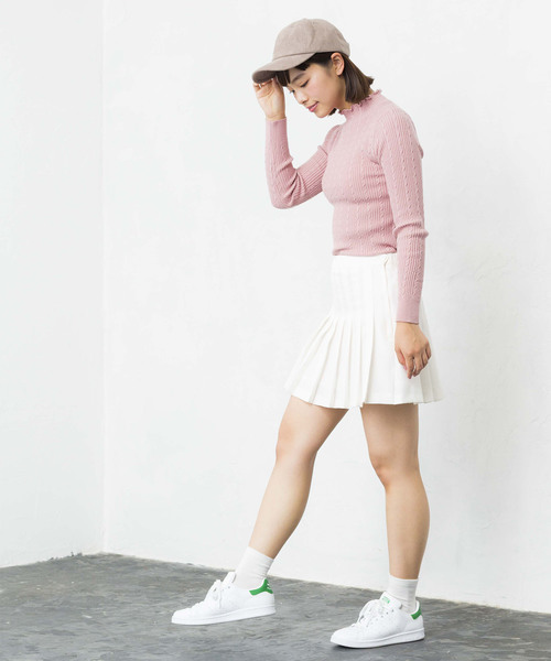 WEGO（ウィゴー）の「WEGO/プリーツミニスカート（スカート・レディース・ホワイト/ブラック/レッド/ネイビー/ライトパープル・SMALL/MEDIUM）」の14枚目の写真