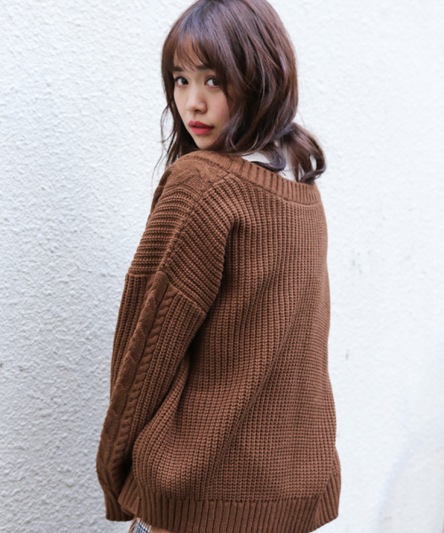 JEAN PAUL GAULTIERリブ編みダークブラウンカーディガン 48 JEAN PAUL GAULTIERリブ編みダークブラウンカーディガン 48 JEAN