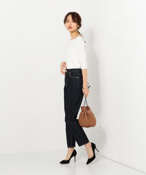 Jewel Changes(ジュエルチェンジズ)の「JCCT デニムテーパードパンツ 5PK(その他パンツ・レディース・ネイビー/コバルトブルー・34/36/38)」の6枚目の写真