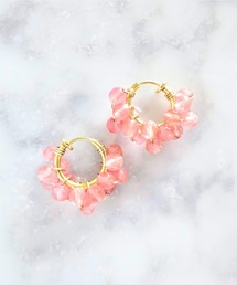 TONE SELECT GOODS（トーンセレクトグッズ）の「【marinaJEWELRY】Cherry Quartz wrapped hoop earring（イヤリング）」