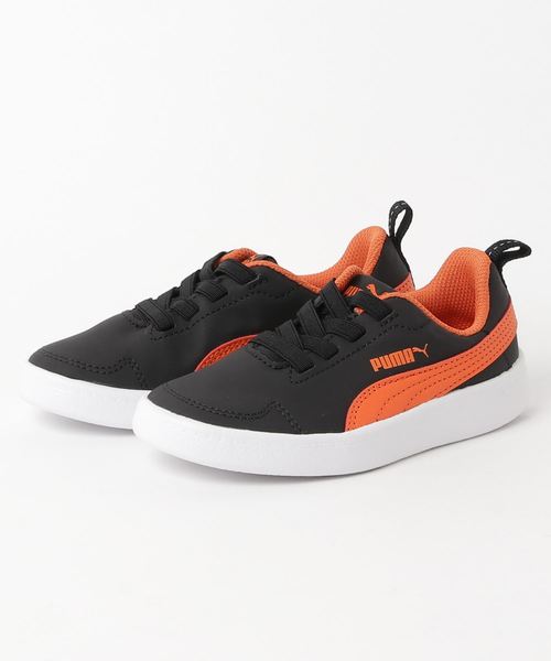 PUMA（プーマ）の「コートフレックス PS (KIDS)（スニーカー・キッズ・ブラック/パープル/ブルー・17.0cm/18.0cm/19.0cm/20.0cm/21.0cm）」の2枚目の写真