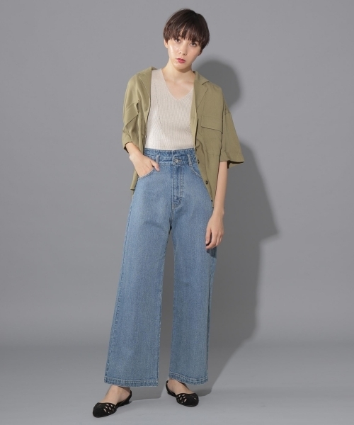 PAGEBOY(ページボーイ)の「オープンカラーシャツ(シャツ/ブラウス・レディース・ブラック/テラコッタ/ベージュ/カーキ・FREE)」の12枚目の写真