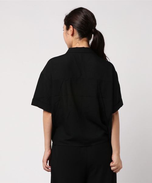 PAGEBOY(ページボーイ)の「オープンカラーシャツ(シャツ/ブラウス・レディース・ブラック/テラコッタ/ベージュ/カーキ・FREE)」の6枚目の写真