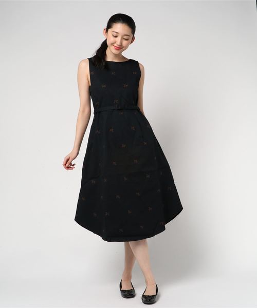 POU DOU DOU（プードゥドゥ）の「ツイルプードル刺繍ジャンスカ