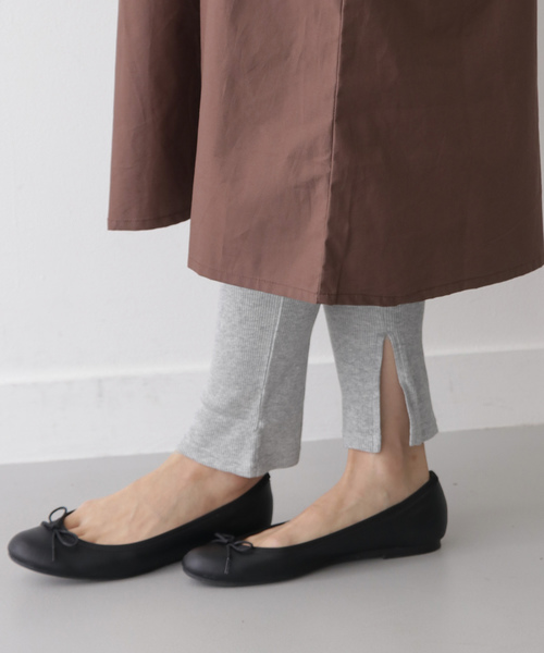 ITEMS URBANRESEARCH（アイテムズ アーバンリサーチ）の「リブレギンス（レギンス/スパッツ・レディース・ブラック/アイボリー/グレー系その他・FREE）」の3枚目の写真