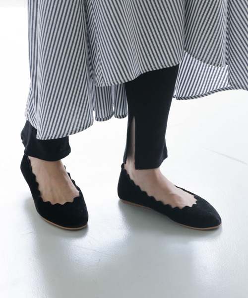 ITEMS URBANRESEARCH（アイテムズ アーバンリサーチ）の「リブレギンス（レギンス/スパッツ・レディース・ブラック/アイボリー/グレー系その他・FREE）」の4枚目の写真