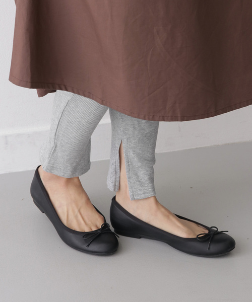 ITEMS URBANRESEARCH（アイテムズ アーバンリサーチ）の「リブレギンス（レギンス/スパッツ・レディース・ブラック/アイボリー/グレー系その他・FREE）」の12枚目の写真