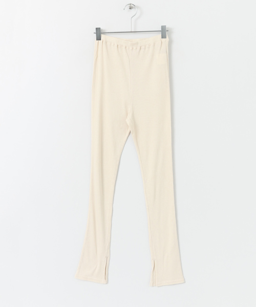 ITEMS URBANRESEARCH（アイテムズ アーバンリサーチ）の「リブレギンス（レギンス/スパッツ・レディース・ブラック/アイボリー/グレー系その他・FREE）」の14枚目の写真