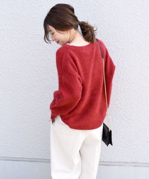 SHIPS（シップス）の「ヘアリークルーネックプルオーバー◇（ニット
