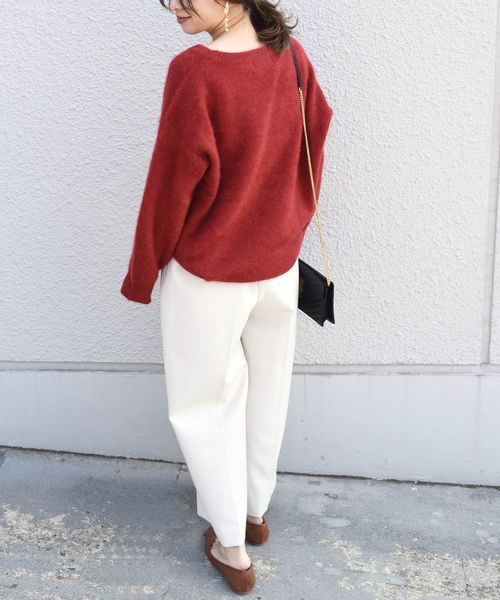 SHIPS（シップス）の「ヘアリークルーネックプルオーバー◇（ニット