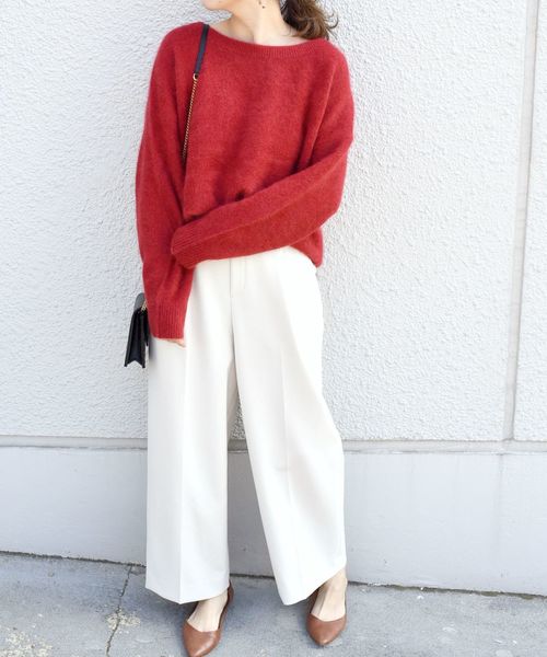 SHIPS（シップス）の「ヘアリークルーネックプルオーバー◇（ニット