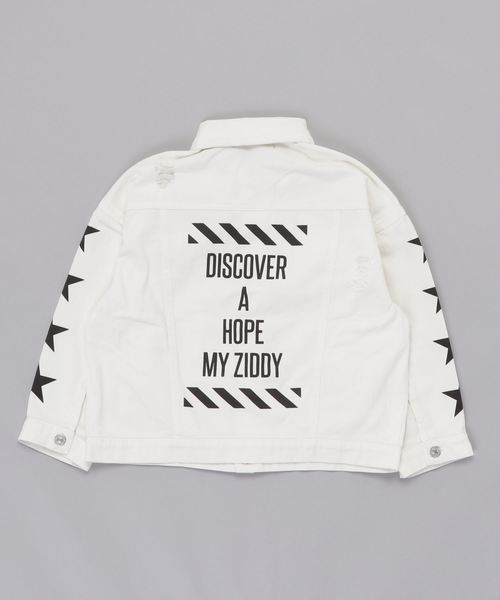 ZIDDY(ジディ)の「ZIDDY/ノンストツイルビッグジャケット(その他アウター・キッズ・ホワイト・130/140/150/160)」の2枚目の写真