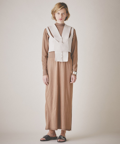 TAN（タン）の「【TAN】レイヤードリブキャミソール 19SS-2（キャミソール・レディース・ブラック/ベージュ/グリーン・FREE）」の16枚目の写真