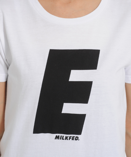 MILKFED.（ミルクフェド）の「S/S BASIC TEE MILKFED E（Tシャツ/カットソー・レディース・ホワイト・MEDIUM/SMALL）」の5枚目の写真