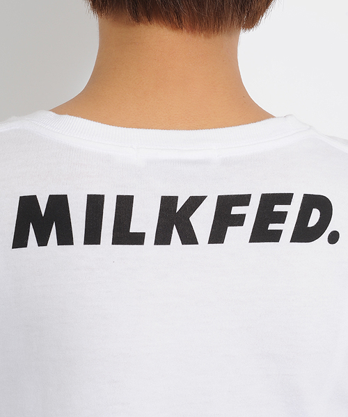 MILKFED.（ミルクフェド）の「S/S BASIC TEE MILKFED E（Tシャツ/カットソー・レディース・ホワイト・MEDIUM/SMALL）」の2枚目の写真