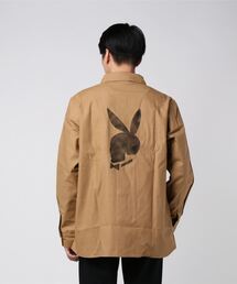 【HOUSTON】PRINT ARMY SHIRT (SKULLBUNNY)