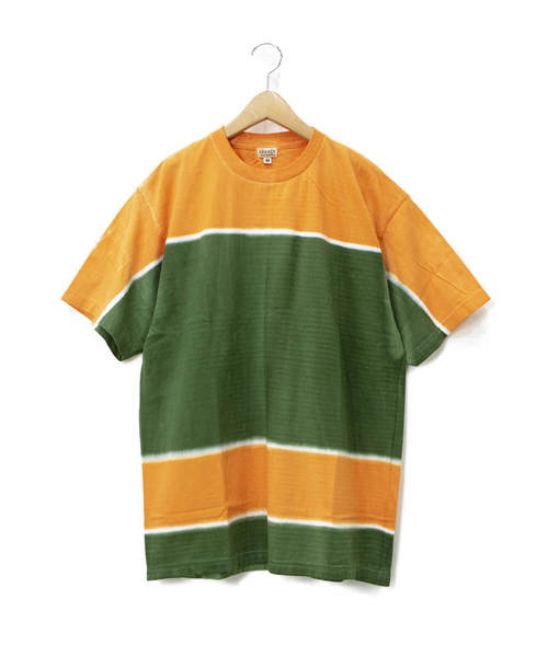 AOZORA（アオゾラ）の「AOZORA/アオゾラ　 チュウセンパネルボーダーTEE W（Tシャツ/カットソー・レディース・ネイビー/オリーブ・FREE）」の2枚目の写真