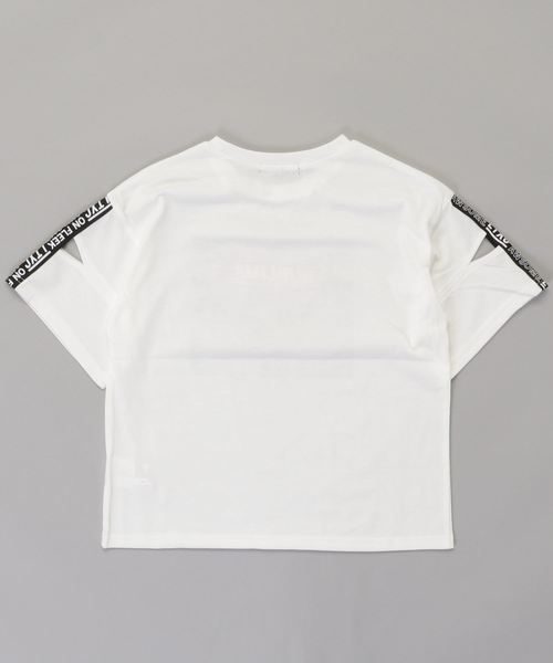 テープロゴ転写プリント半袖Tシャツ テープロゴ転写プリント半袖Tシャツ