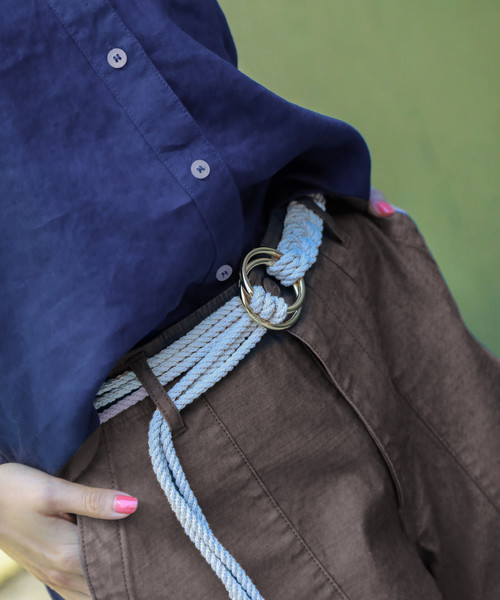 BAYFLOW（ベイフロー）の「ロープベルト（ベルト・レディース・ブラック/ブラウン・FREE）」の2枚目の写真